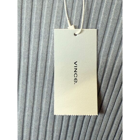 Vince Women's Size Large Gray Italian Wool Blend Snap Elbow Sleeve Top NWT - Picture 7 of 10